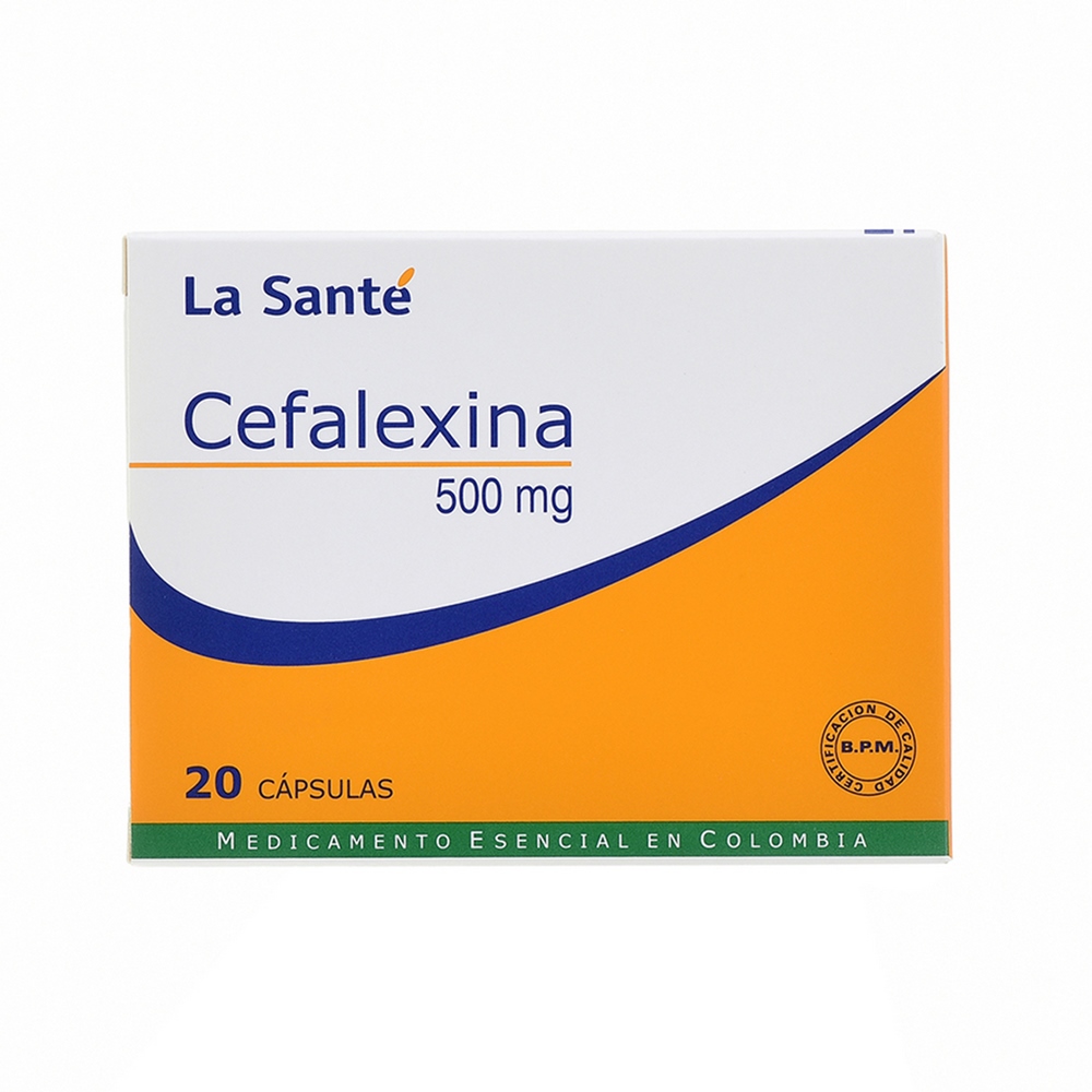 Cefalexina 500 mg - 20 cápsulas - La Santé