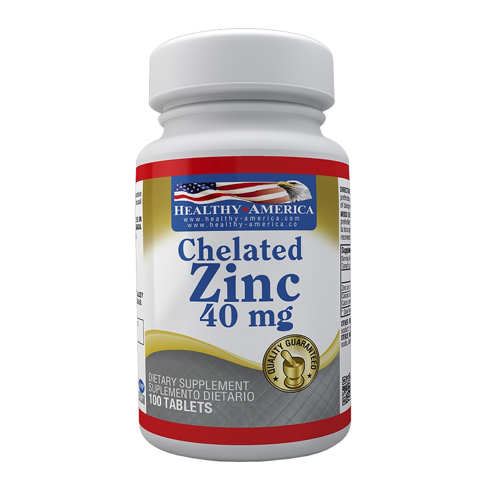 Zinc quelado 40 mg 100 tabletas