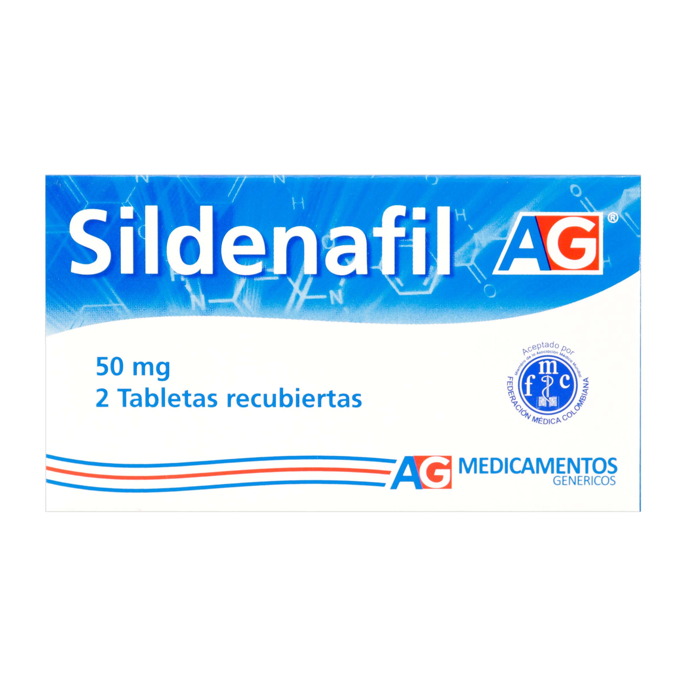 Sildenafil 50 mg – 2 tabletas (Lafrancol)