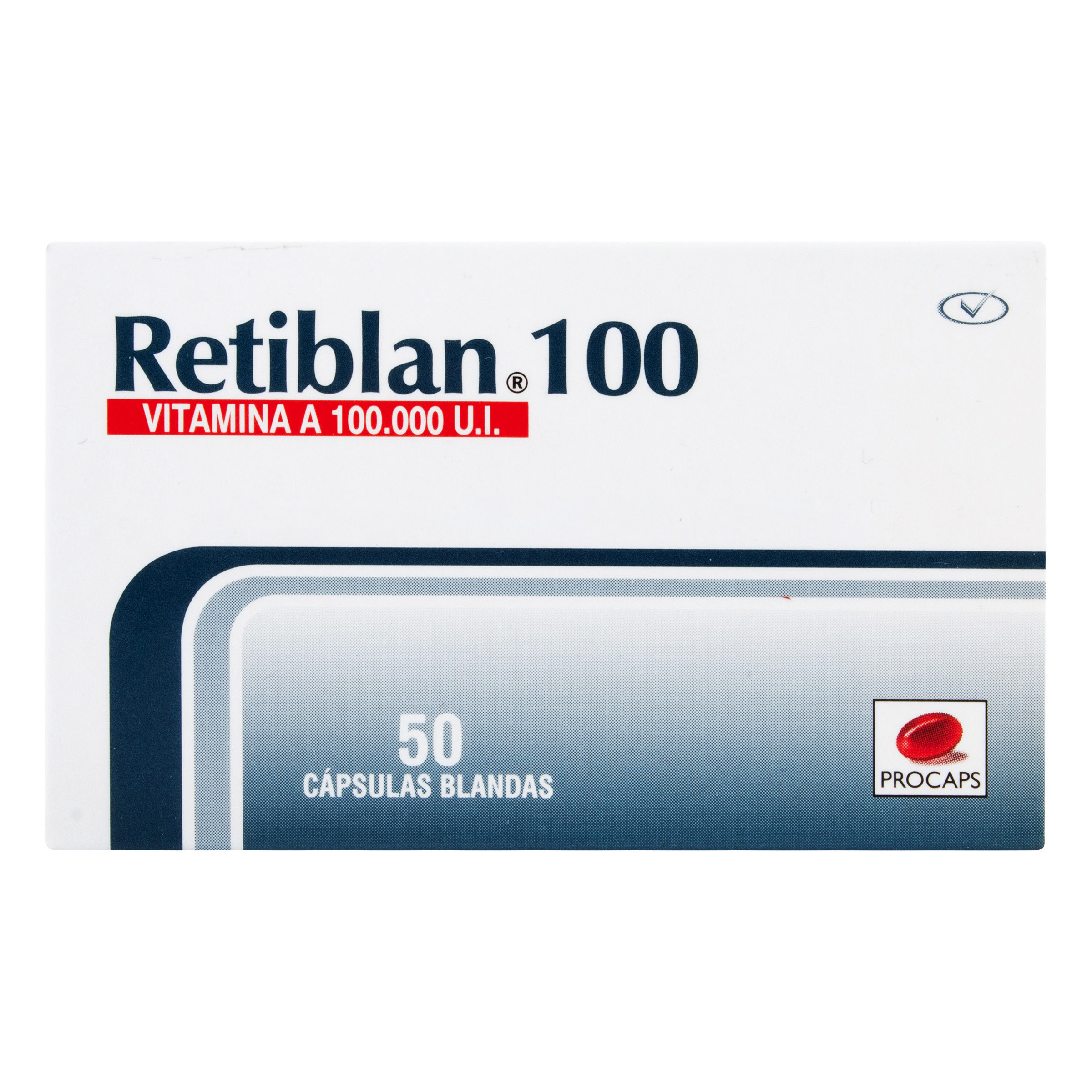 RETIBLAN 100 mg Vitamina A 50 cápsulas