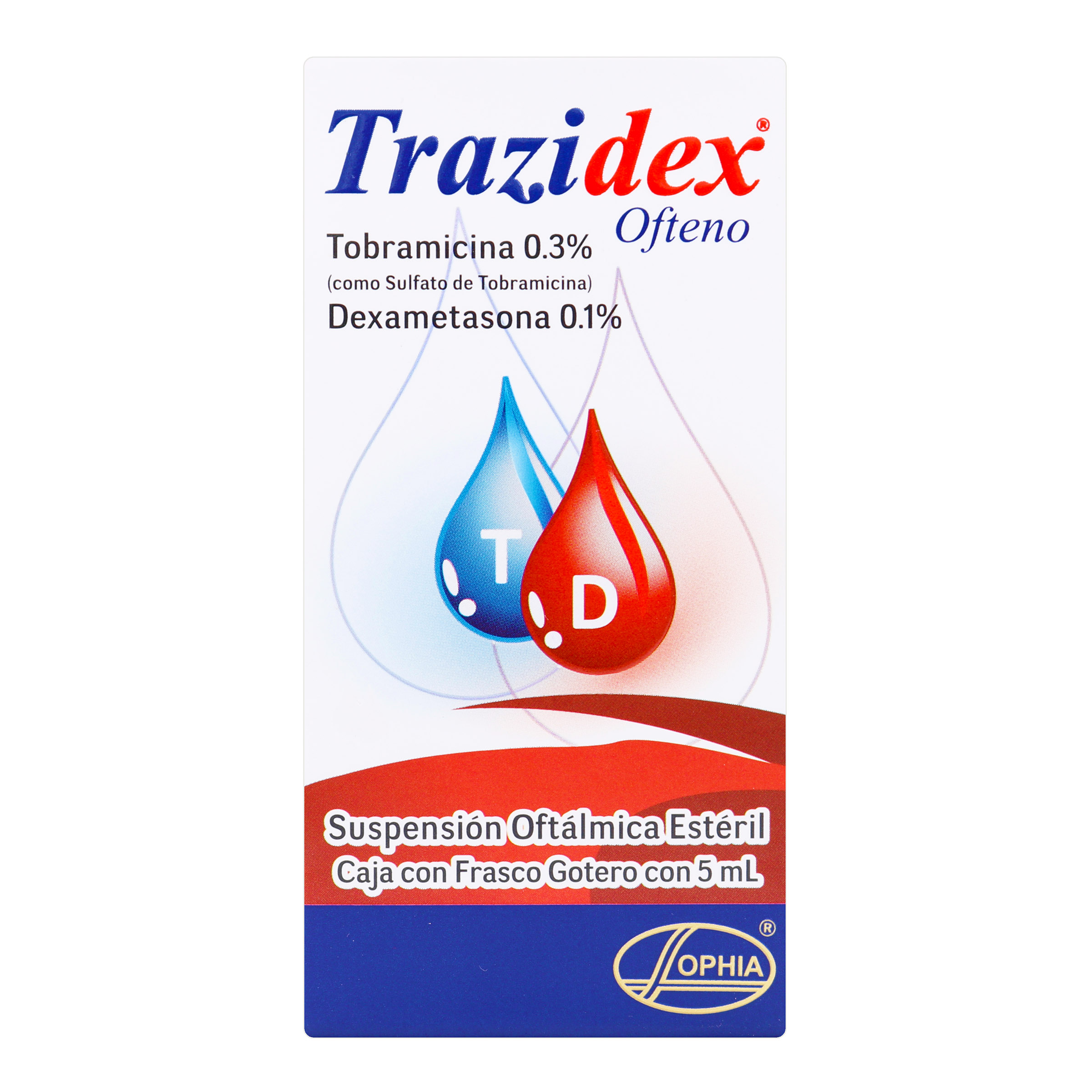 Trazidex Ofteno 5 ml – Tobramicina/Dexametasona
