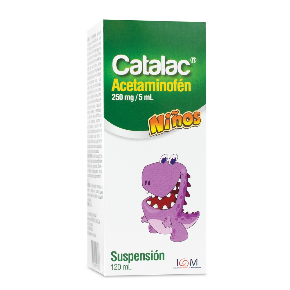 CATALAC 250 mg/5 mL Suspensión NINO 120 mL – Paracetamol ICOM