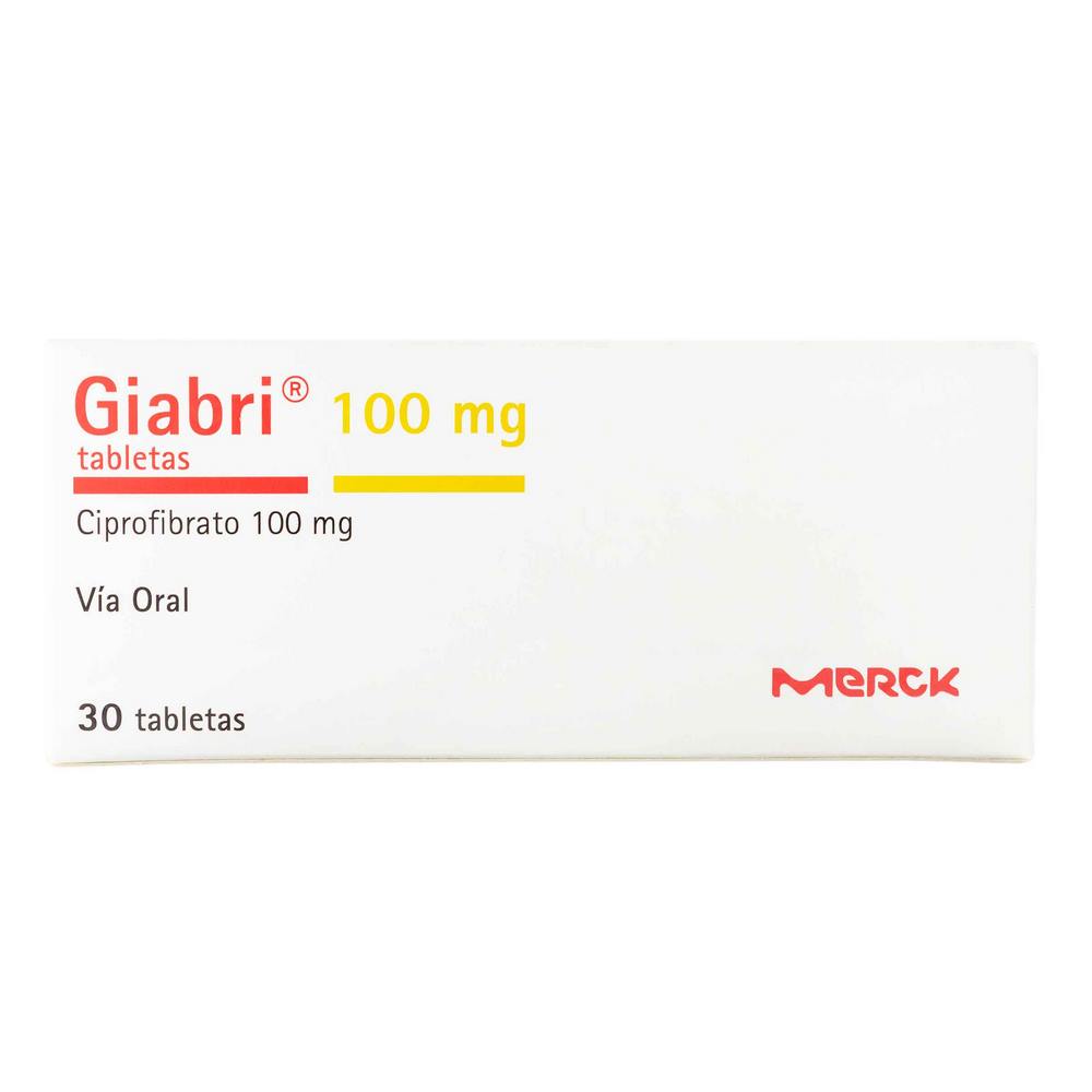 Giabri 100 mg – 30 tabletas Ciprofibrato