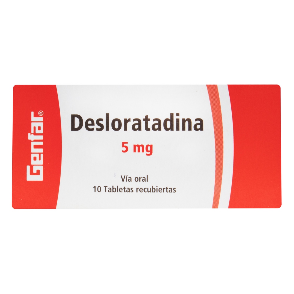 Desloratadina 5 mg - 10 tabletas