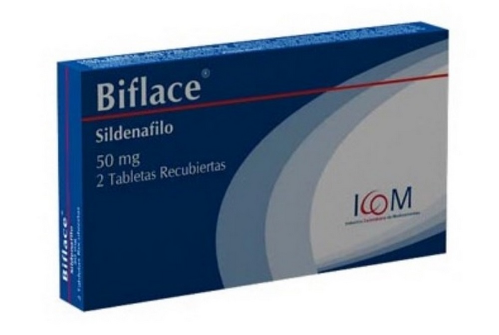 Biflace Fast 50 mg – 2 tabletas masticables sildenafil