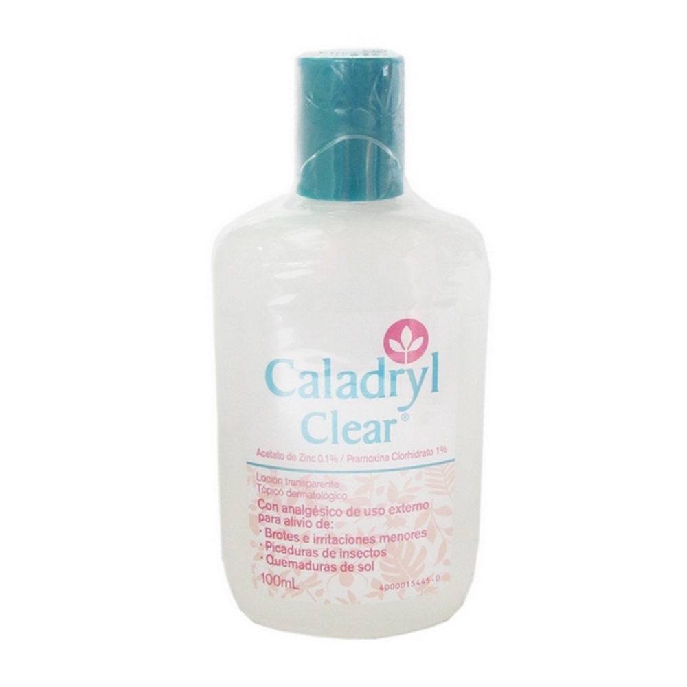 Caladryl Clear 100 ml – Pramoxina clorhidrato y Óxido de Zinc
