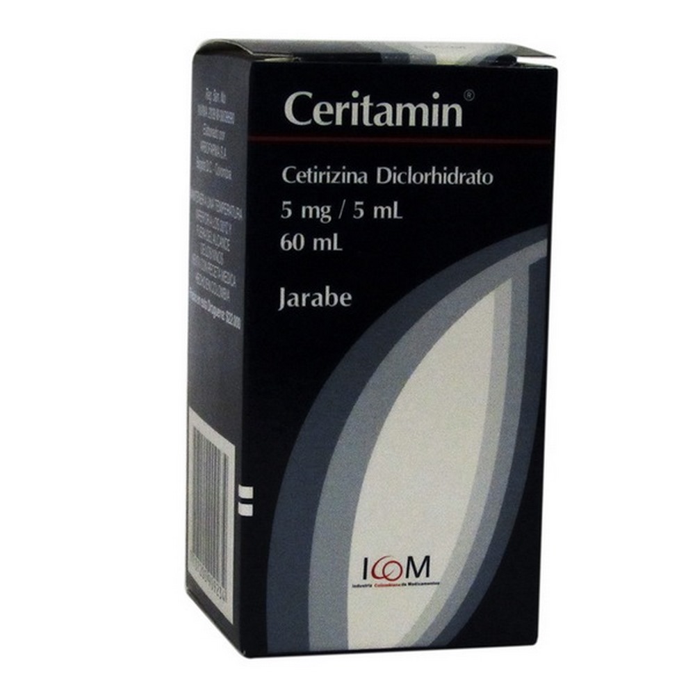 Cetirizina ICOM Jarabe 5 mg/5 mL 60 mL