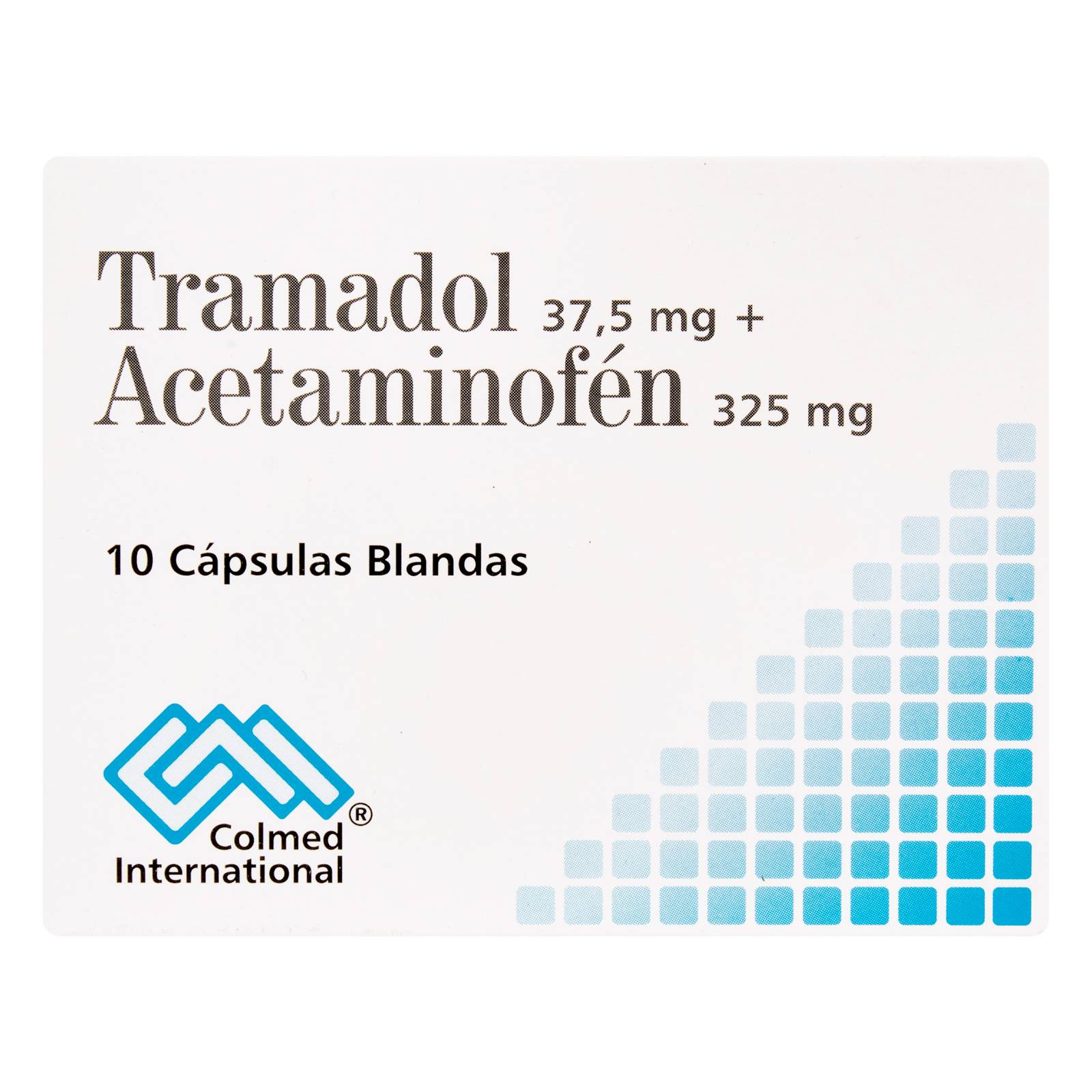 Tramadol 37.5 mg + Acetaminofén 325 mg – 10 cápsulas