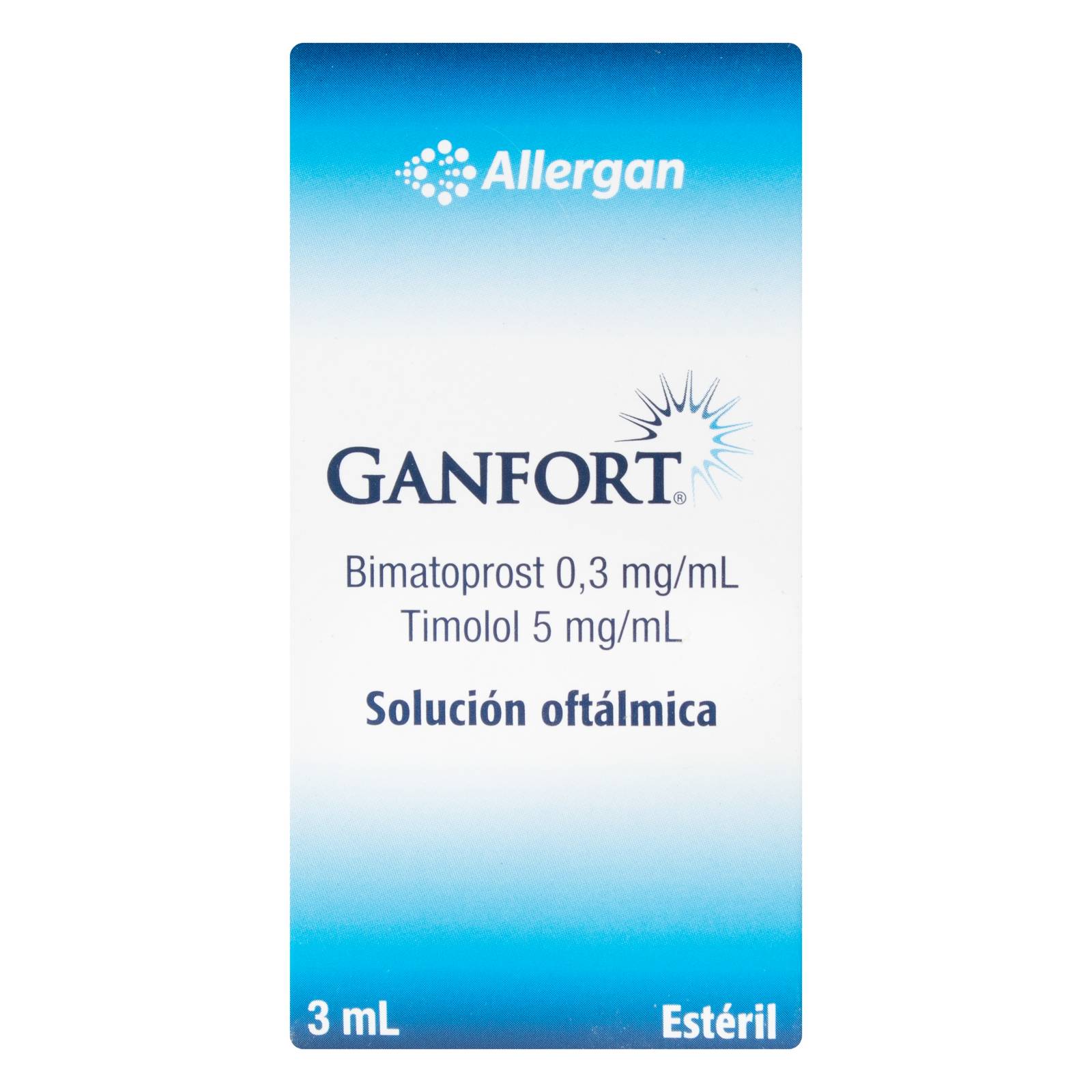 Ganfort gotas oculares 3 ml Timolol+Bimatoprost