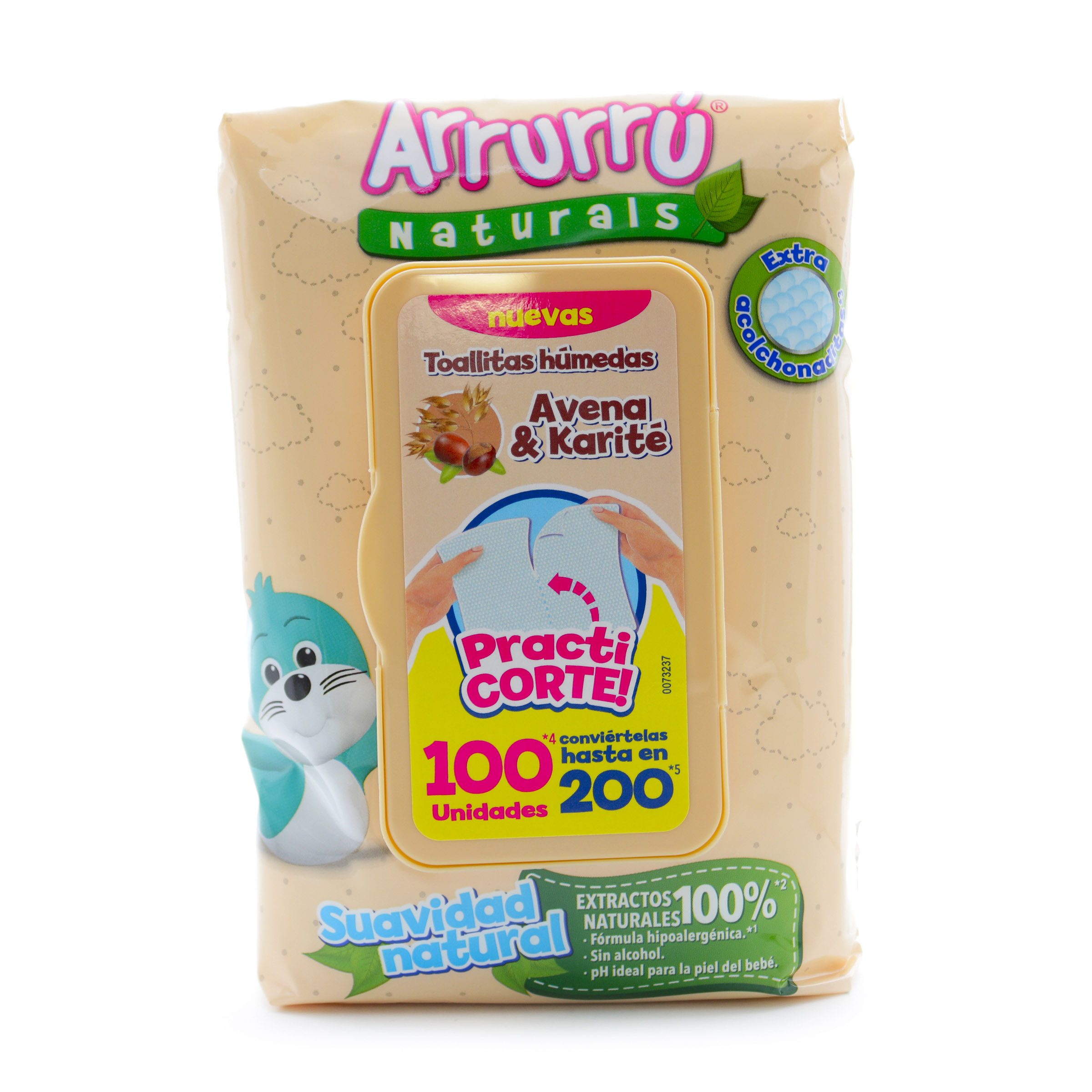 Toallitas Húmedas Avena Practicorte 100 ud