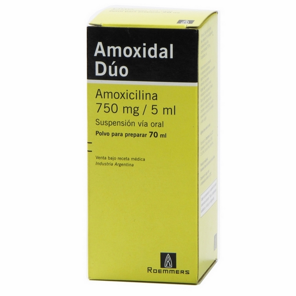 AmoxidAL Duo 750 mg Suspensión 70 ml – Amoxicilina