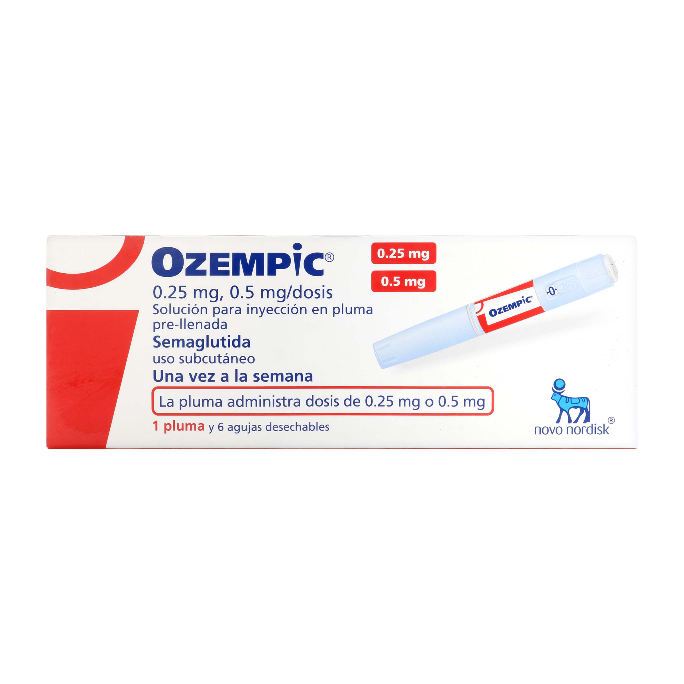 Ozempic Semaglutida 1.34 g (0.5 mg) – solución inyectable