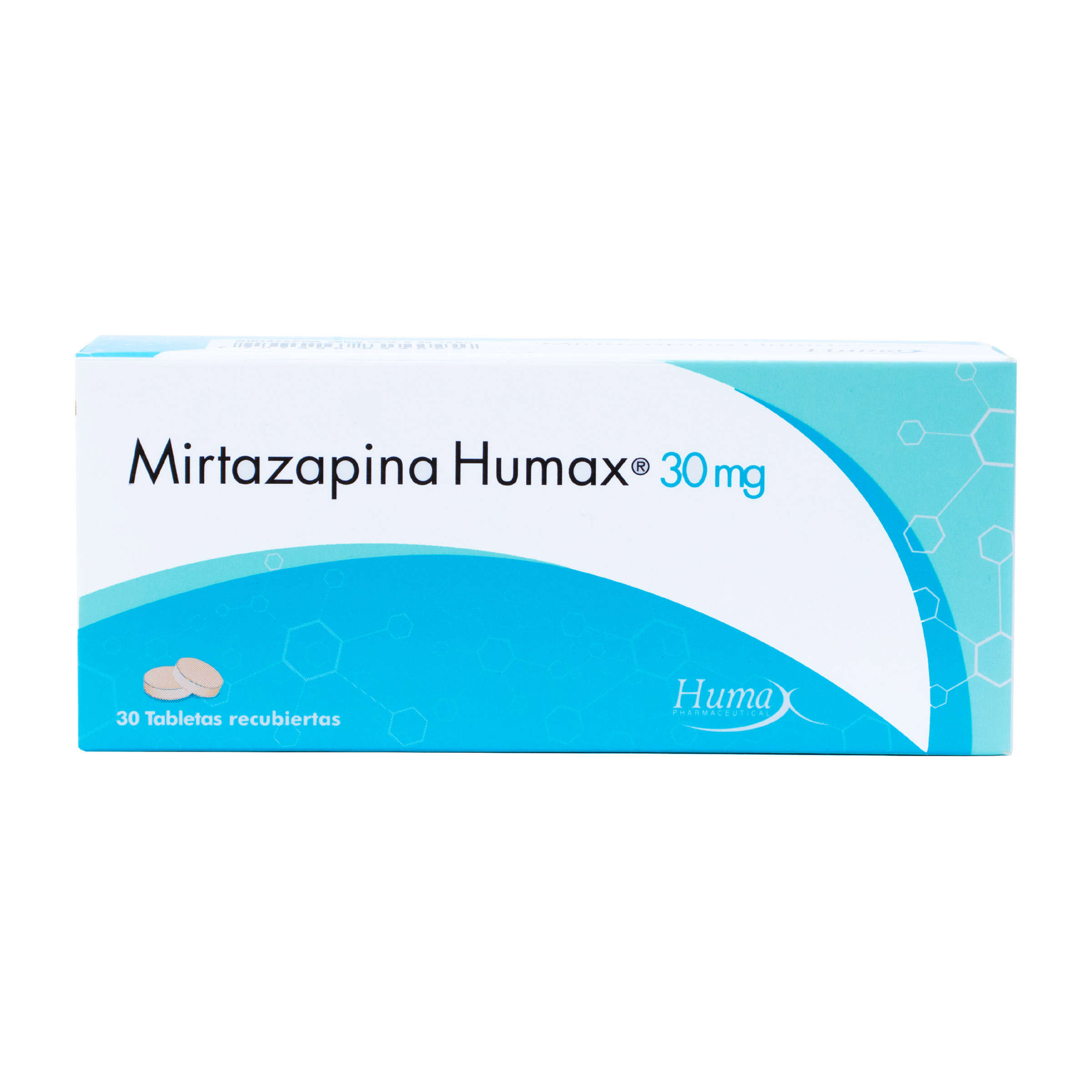 Mirtazapina Humax 30 mg – 30 tabletas