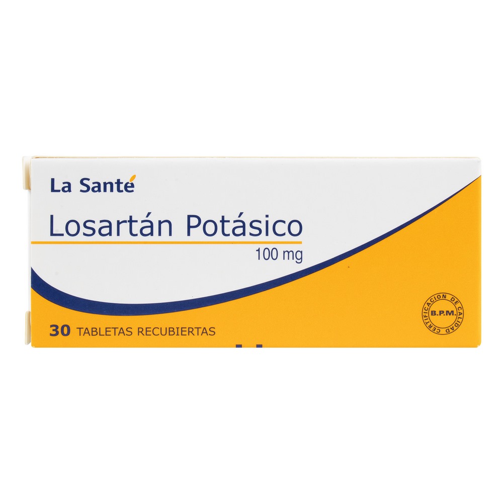 Losartán Potásico 100 mg - 30 tabletas | LA SANTE