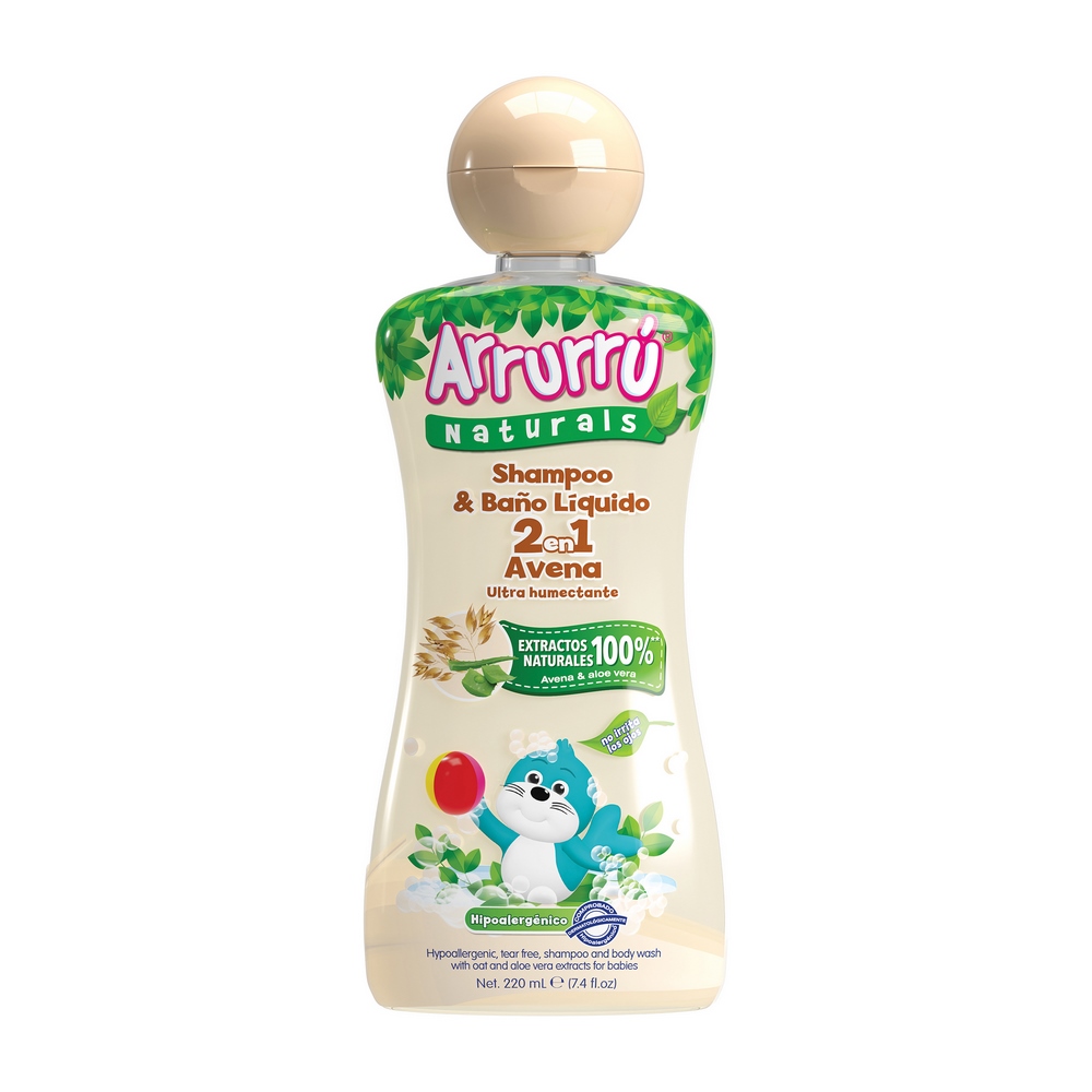 Champú 2 en 1 Avena Natural Arrurru 220 ml