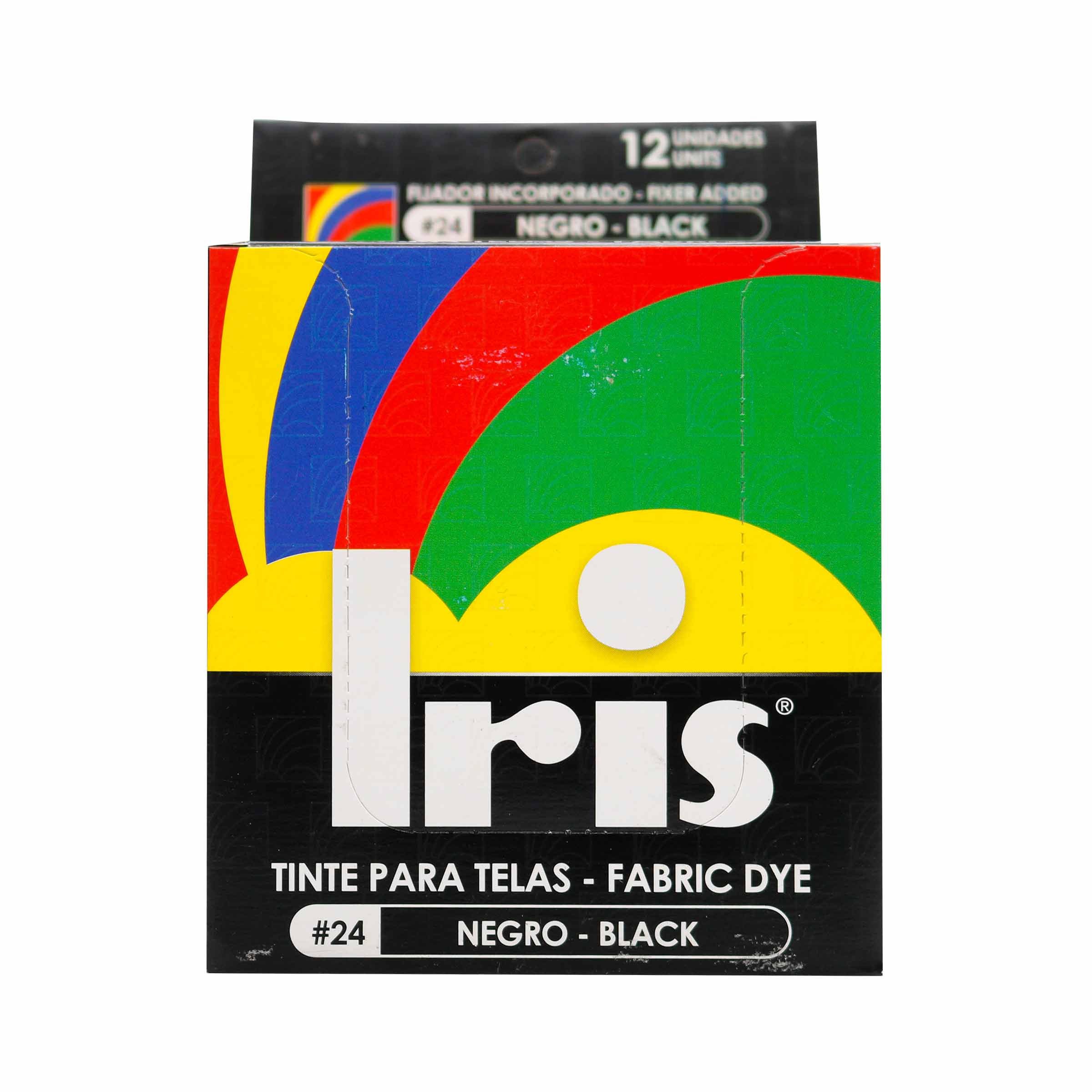 Tinte Iris 24 Negro – 9 g, 12 unidades (tintes para ropa)