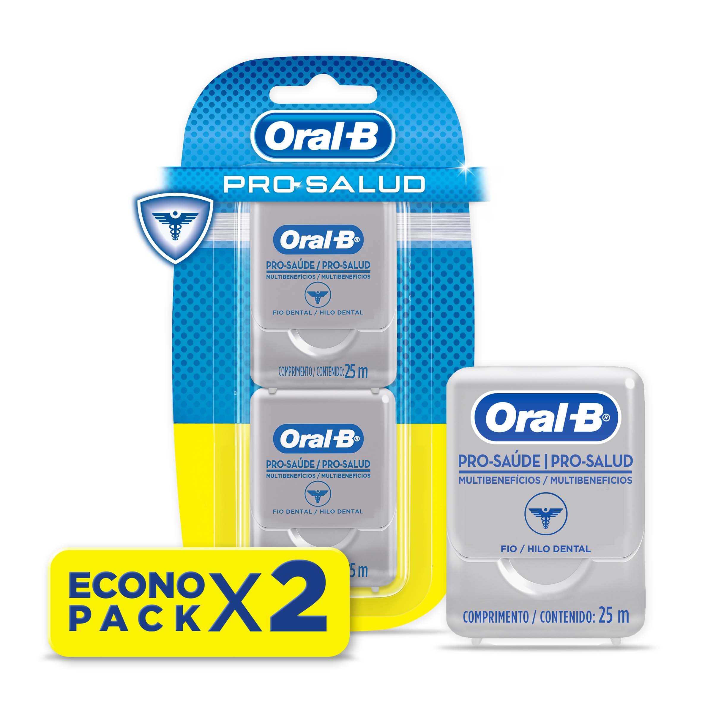 Hilo dental Oral-B Pro-Salud 25 m – 2 unidades