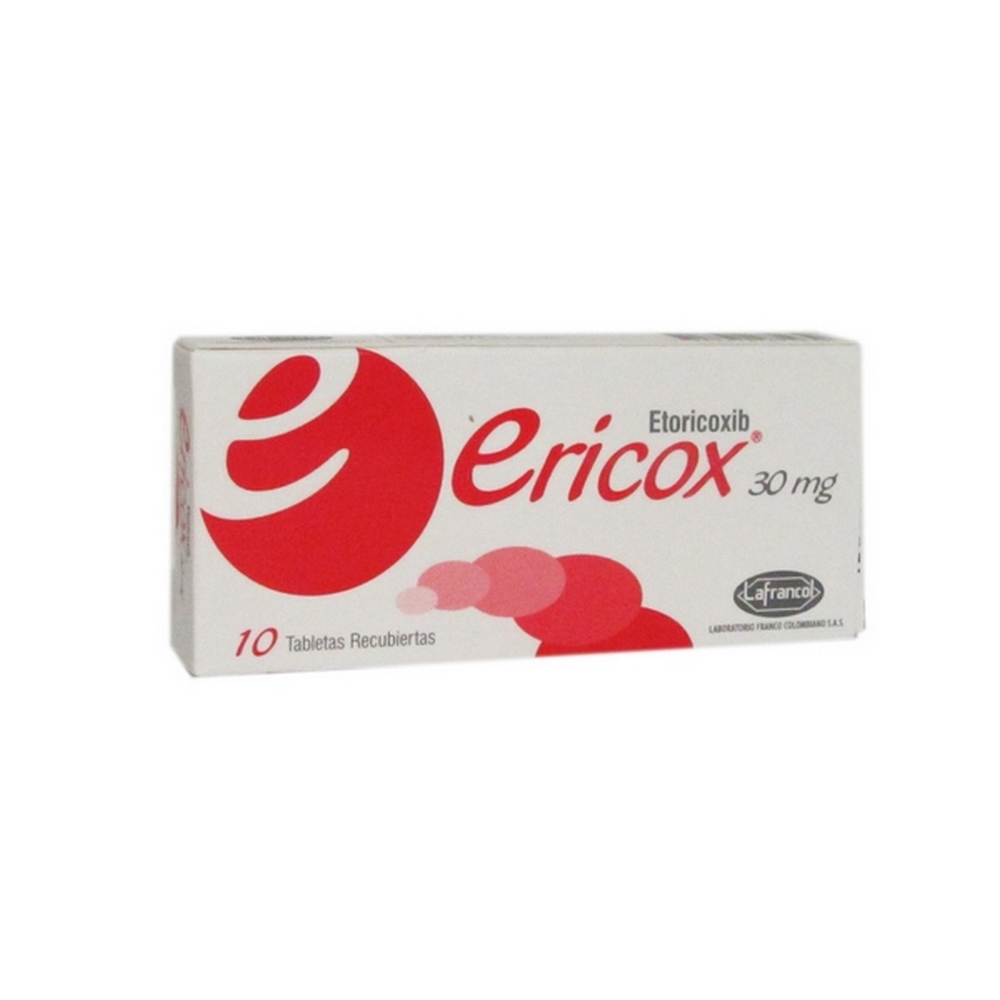 Eriox 30 mg – Etoricoxib, 10 tabletas