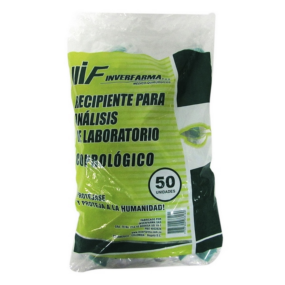 Caja Coprológica Inverfarma 50 Unidades – Examen