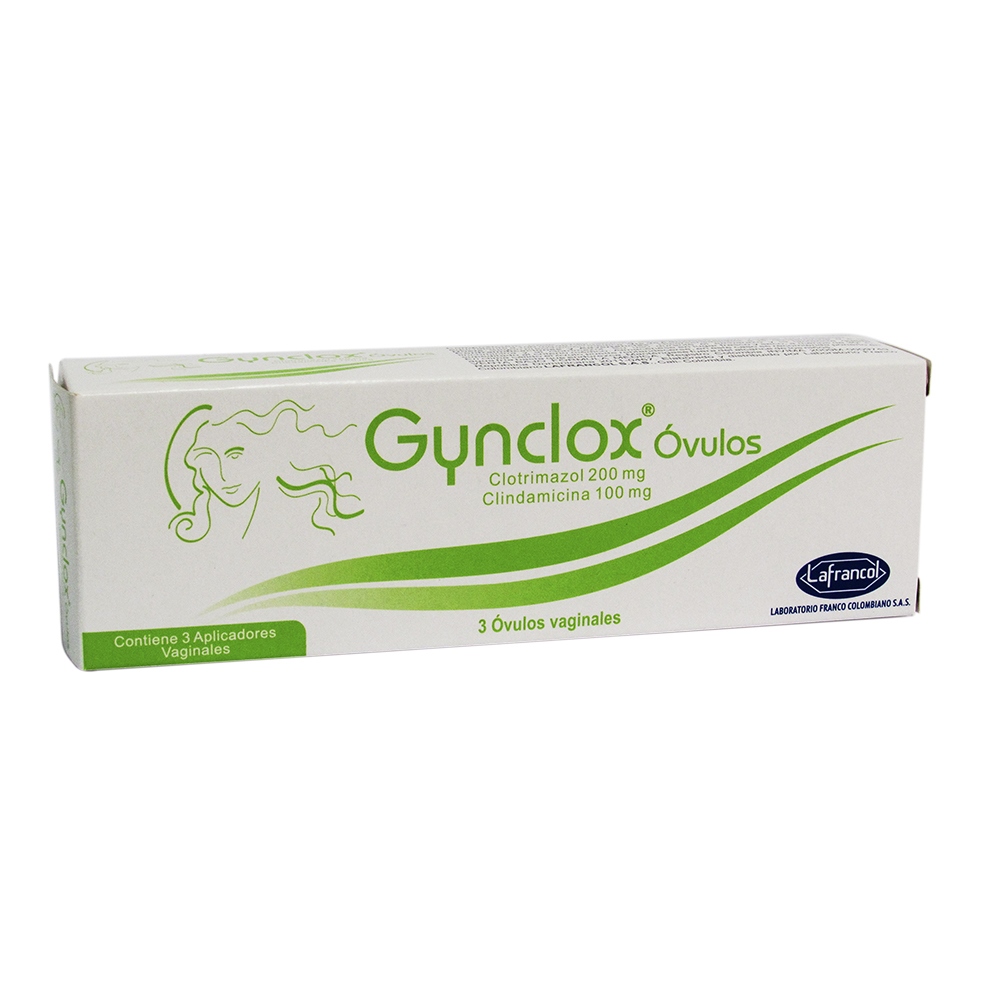GYNCLOX 3 tabletas vaginales (3%+)(PAE) CLOTRIMAZOL-CLINDAMICINA