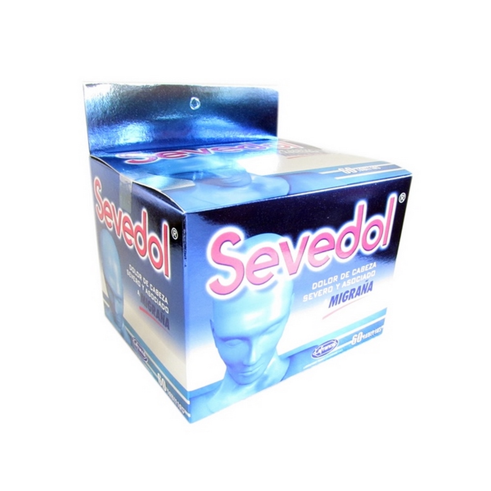 Sevedol 60 tabletas – ácido acetilsalicílico + acetaminofén + cafeína
