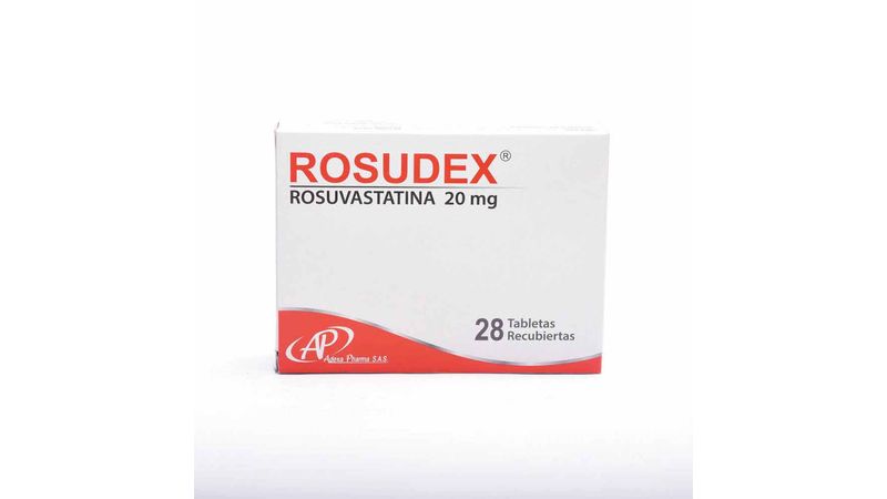Rosudex Rosuvastatina 20 mg – 28 tabletas
