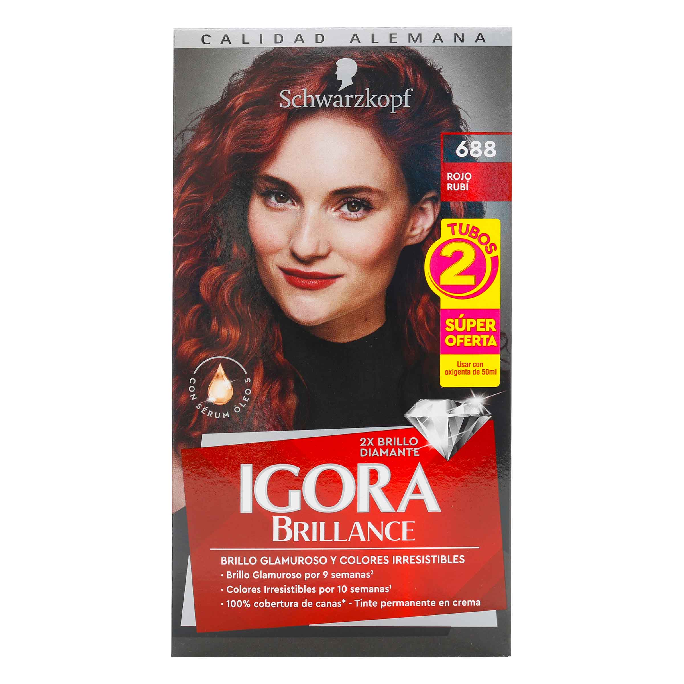 Igora Brilliance DT 688 Rojo Rubí