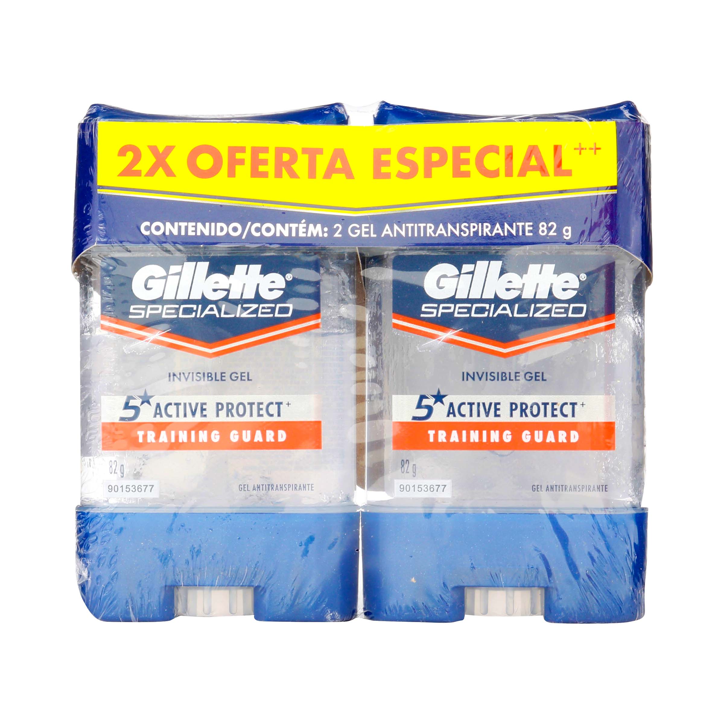 Gillette Clear Gel Desodorante 82 g Pack 2