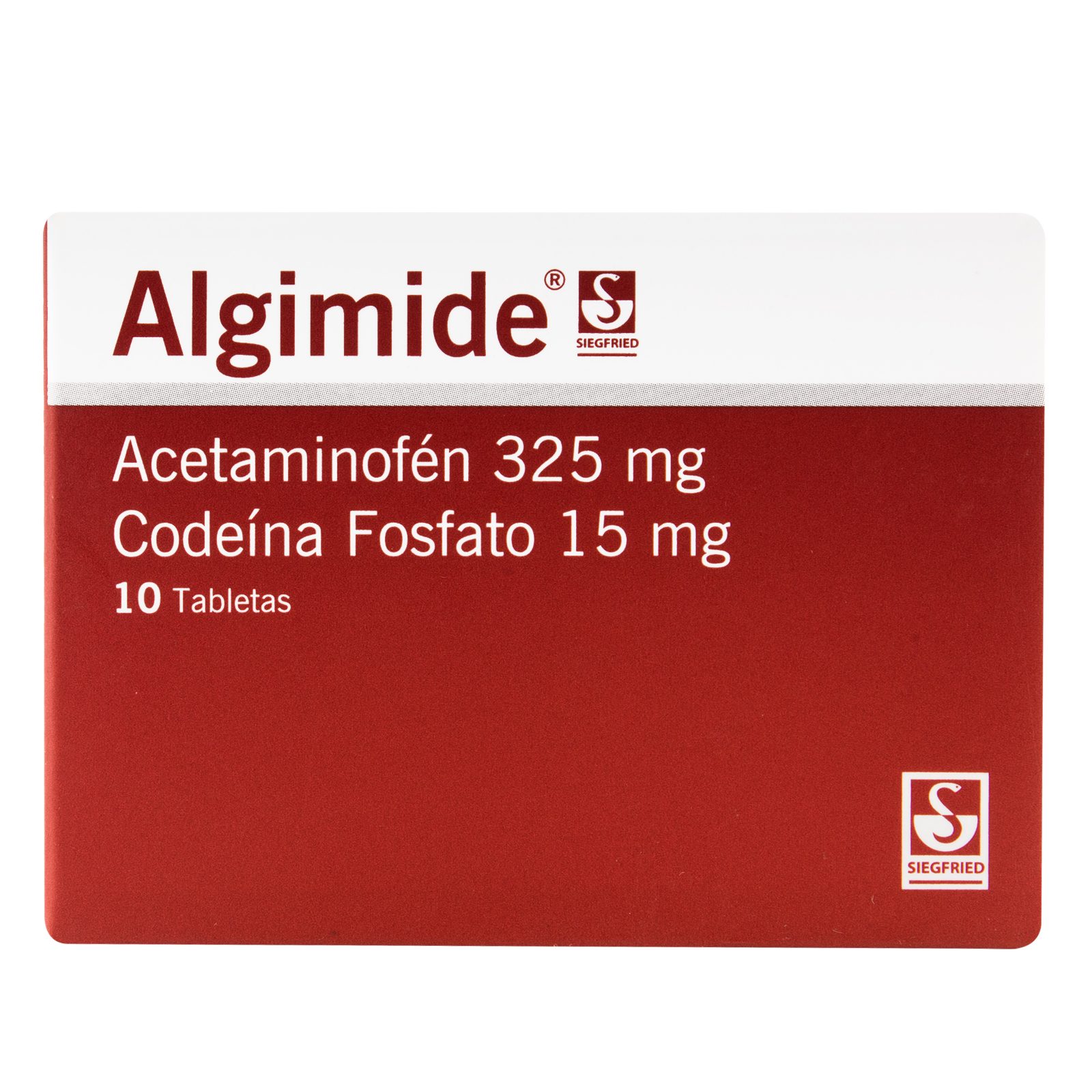 Algimide 325/15 mg – 10 tabletas