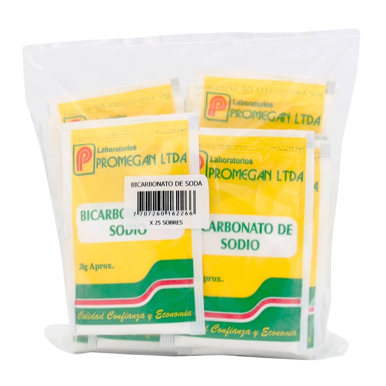 Bicarbonato de sodio Promegan 20 g – 25 sobres