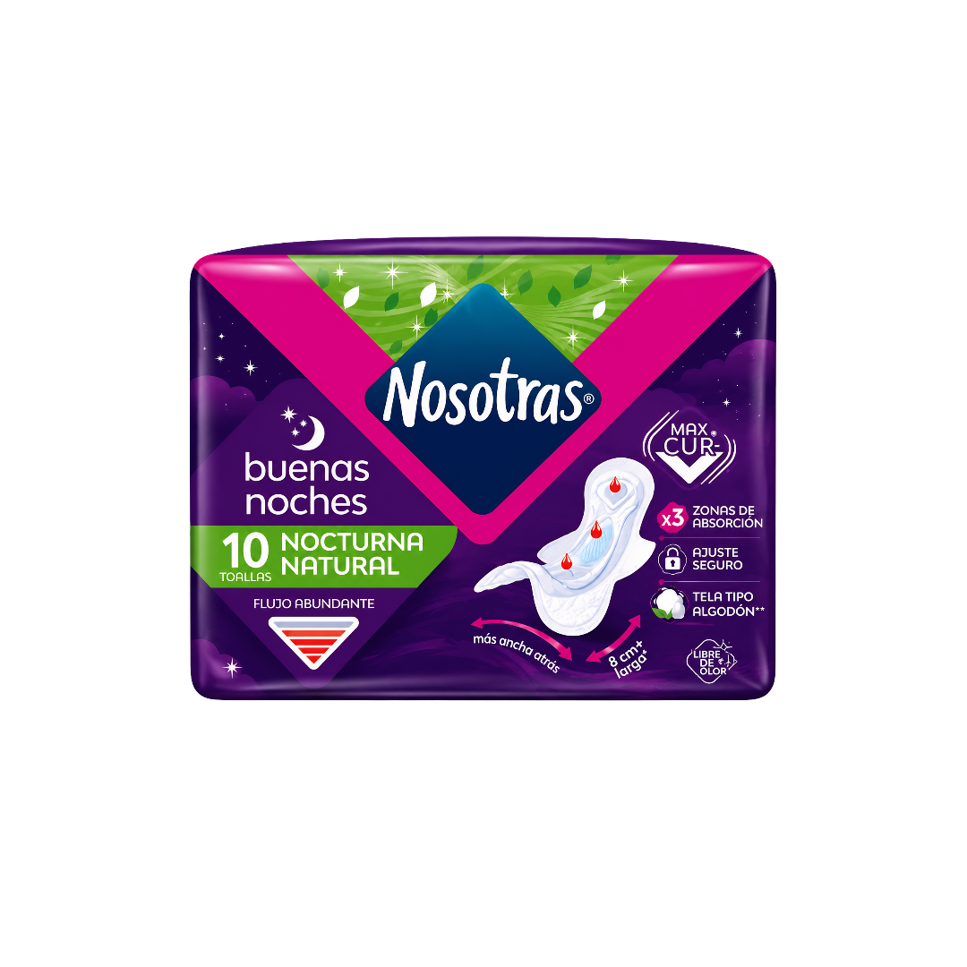 Toallas sanitarias nocturnas Buenas Noches – 10 uds