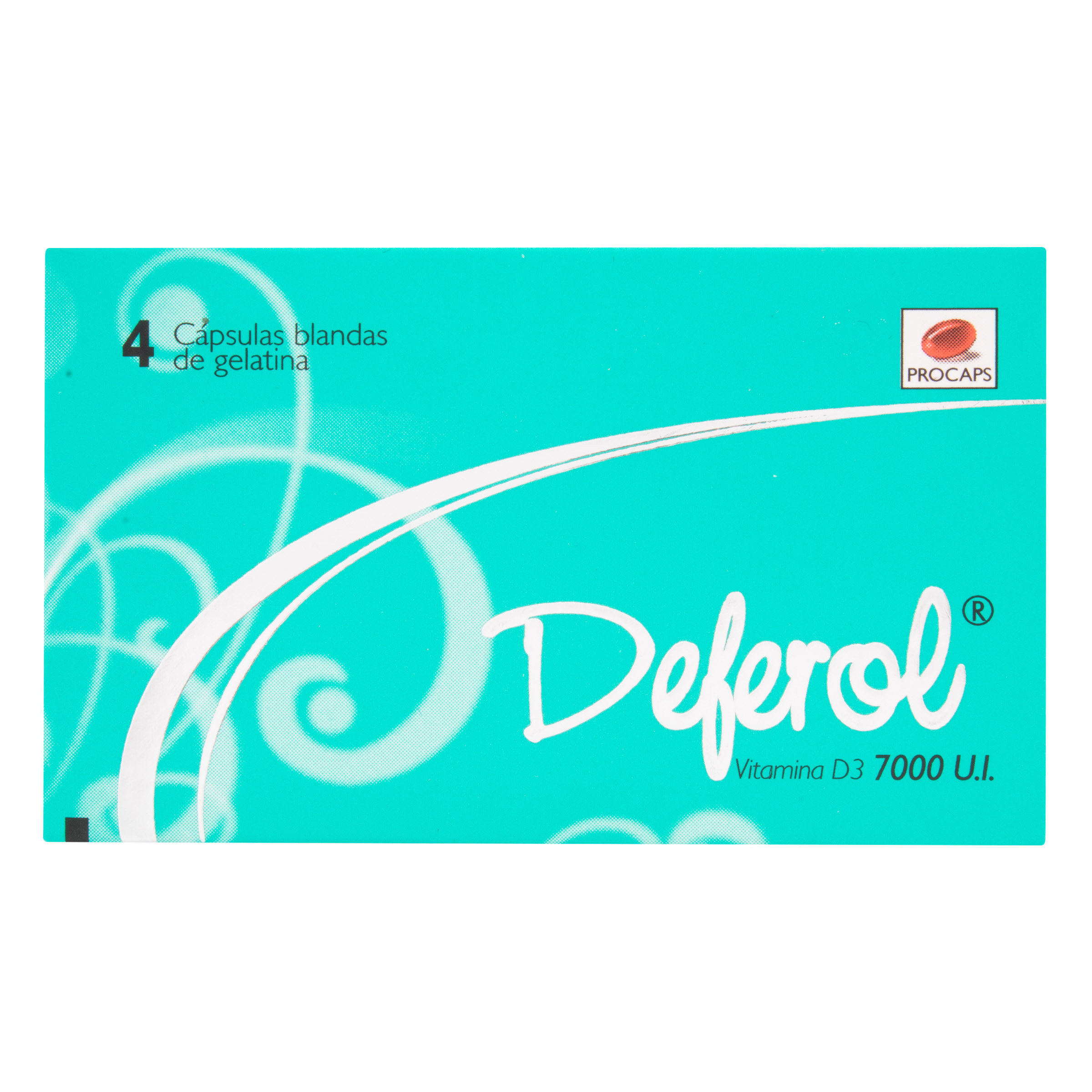 Deferol 7000 UI – Vitamina D 4 cápsulas