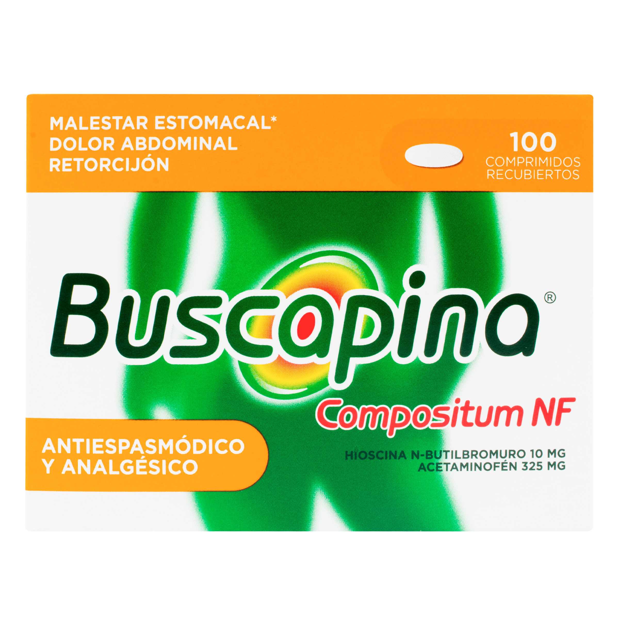 Buscapina NF Compositum 325/10 mg - 100 tabletas