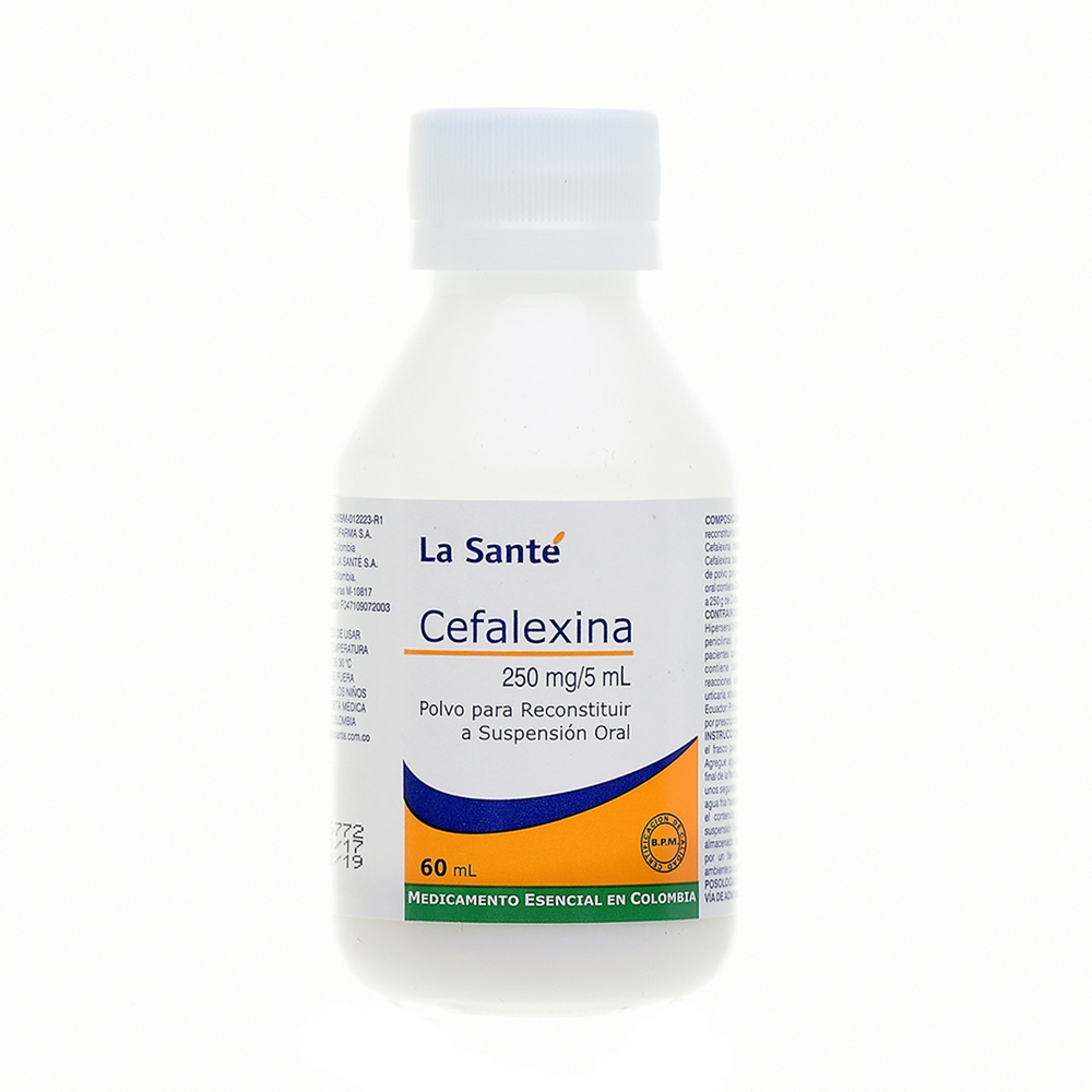 Cefalexina 250 mg Suspensión 60 mL - La Santé