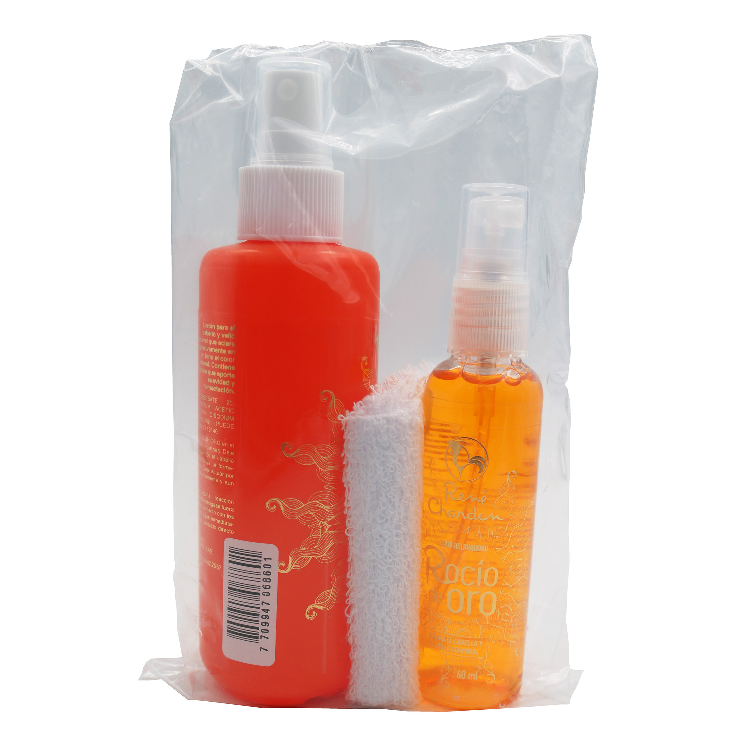 Spray Rocío de Oro 150 ml + kit 60 ml y complementos para tintes