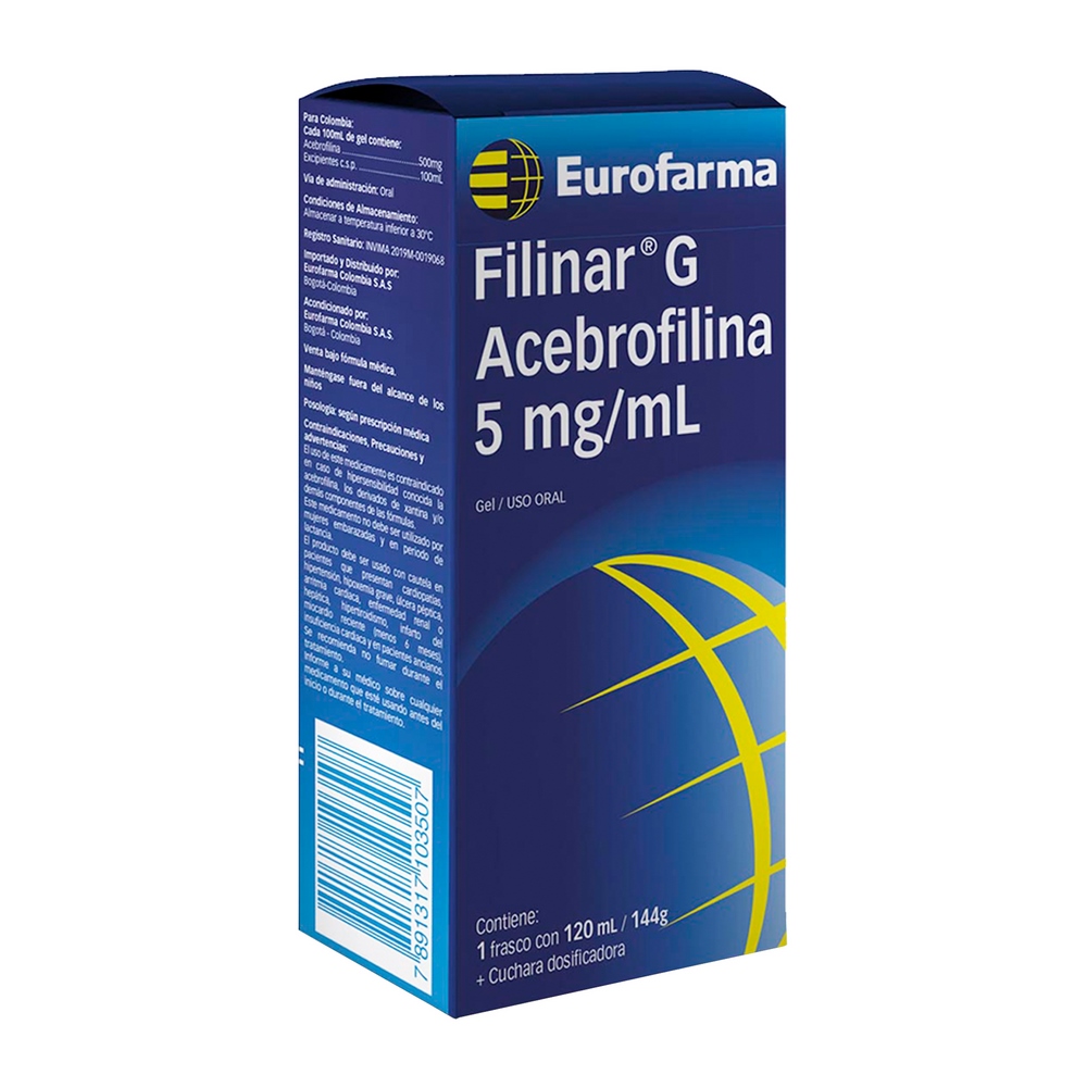 Filinar G Acebrofilina 5 mg/ml 120 ml