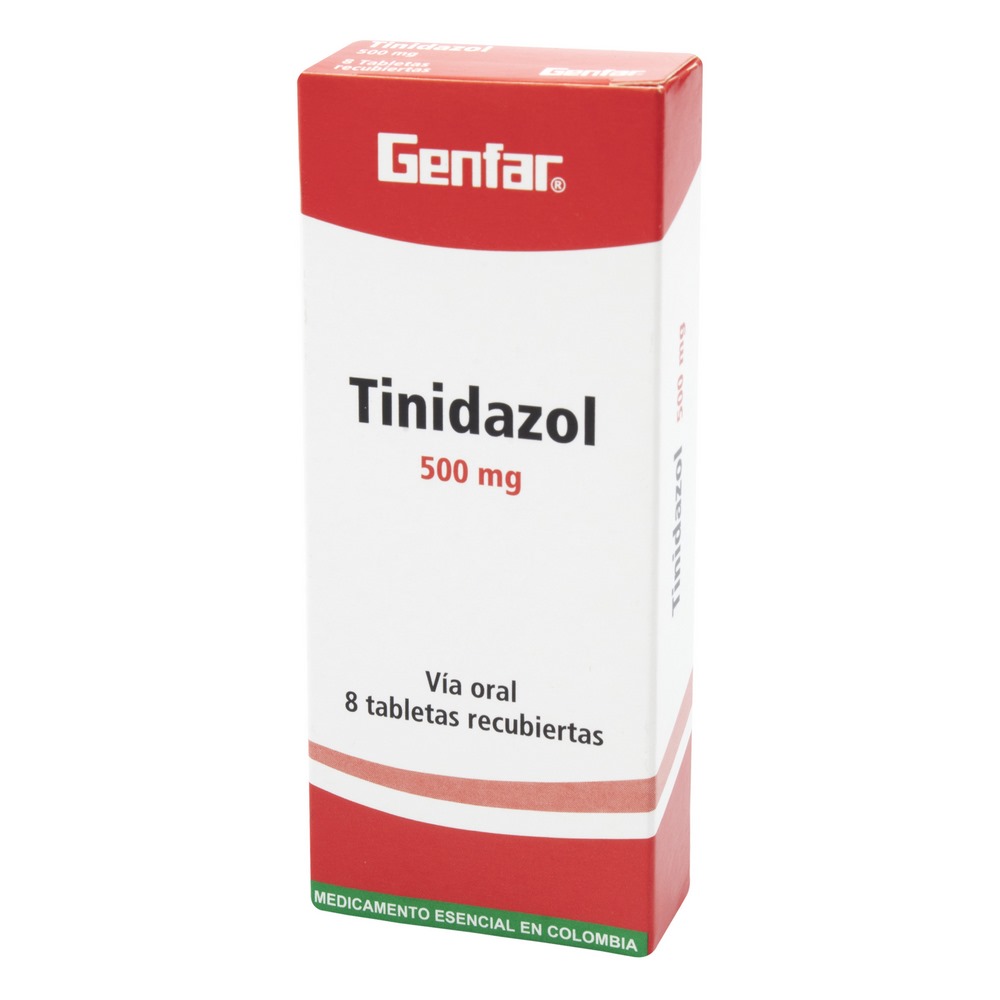 Tinidazol 500 mg – 8 tabletas (GENFAR S.A.)
