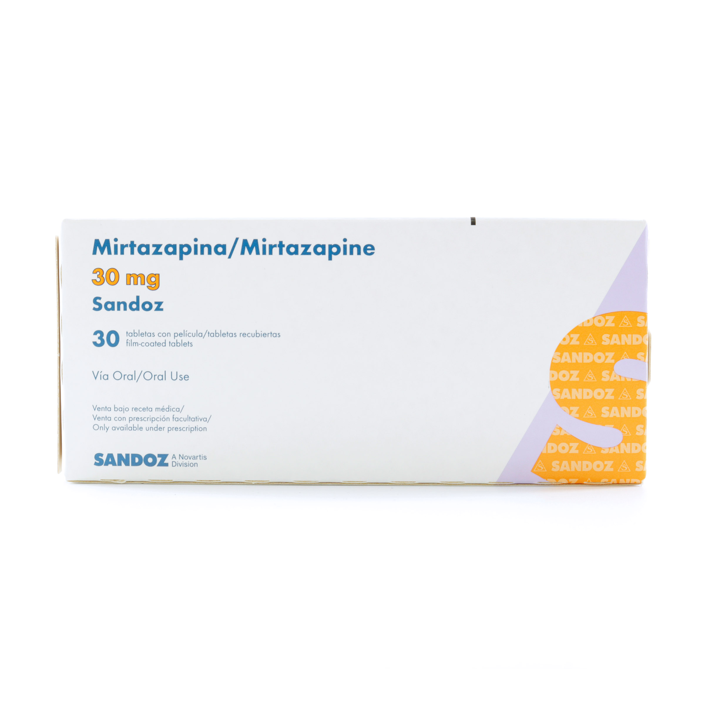 Mirtazapina 30 mg – 30 comprimidos (Novartis)