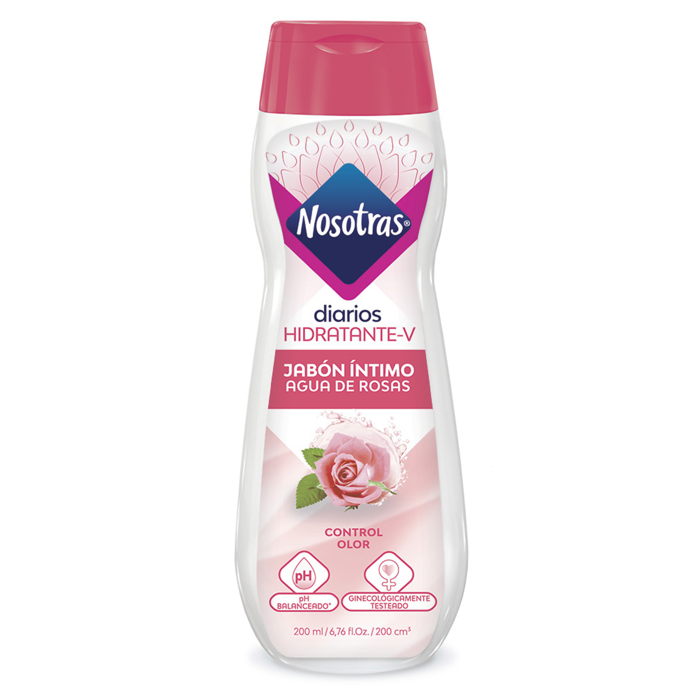 Jabón íntimo Nosotras Agua de Rosas 200 ml