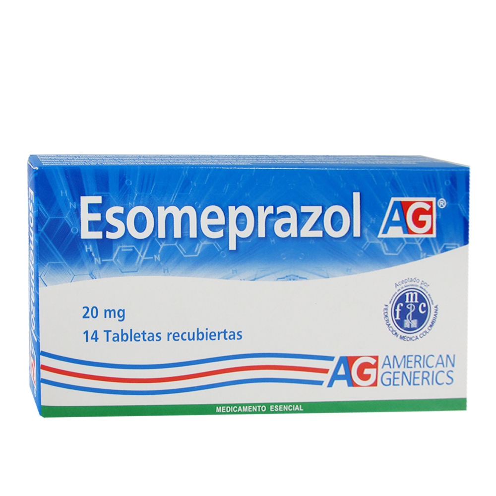 Esomeprazol 20 mg – 14 tabletas AG