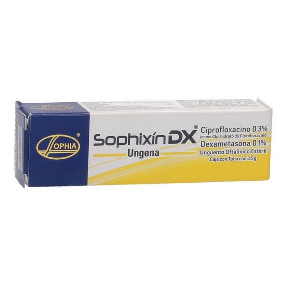 SOPHIXIN DX Ungüento Oftálmico 3.5 g - Ciprofloxacino + Dexametasona