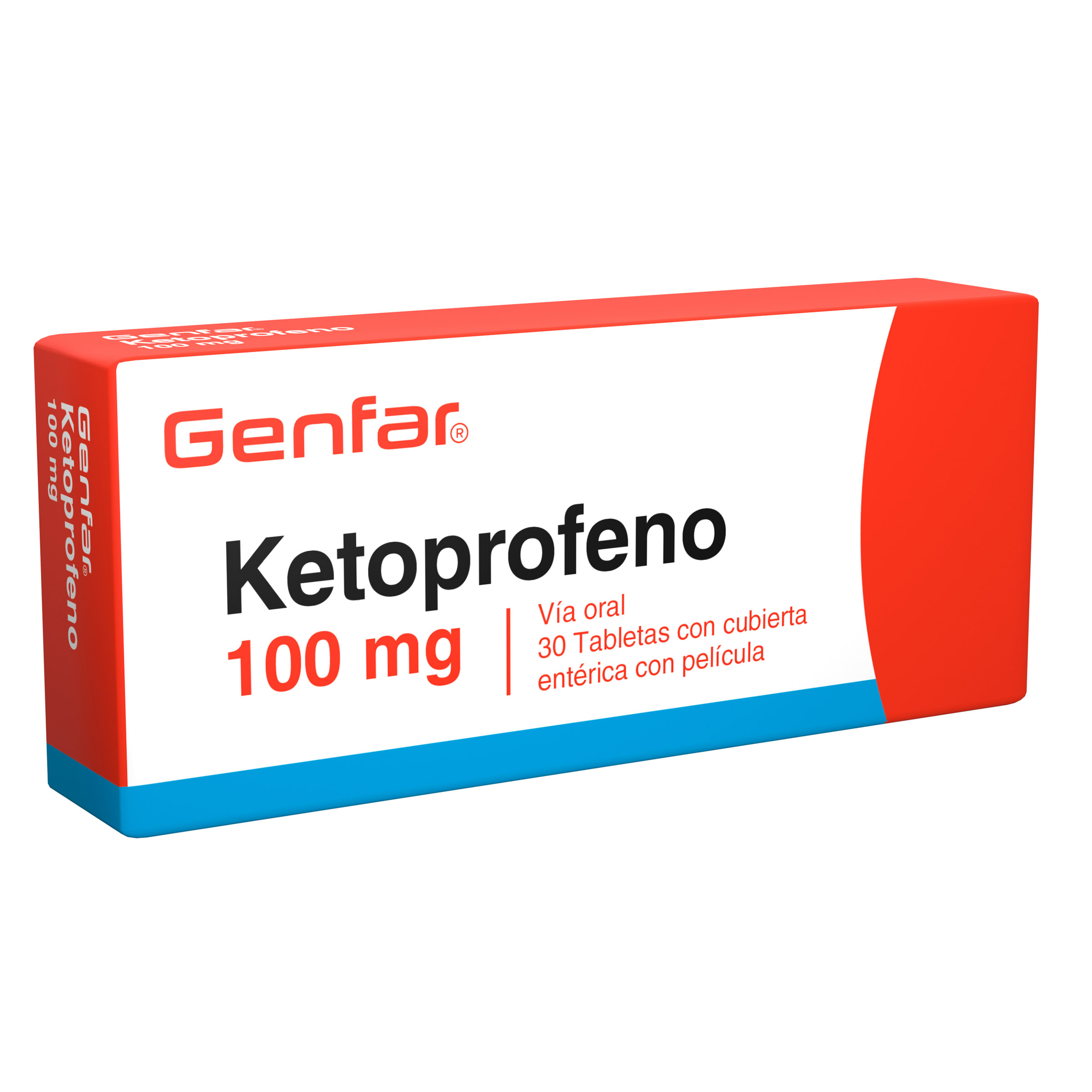 Ketoproeno 100 mg 30 tabletas Genfar