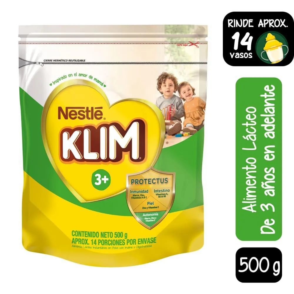 KLIM 3+ Leche en Polvo 500 g