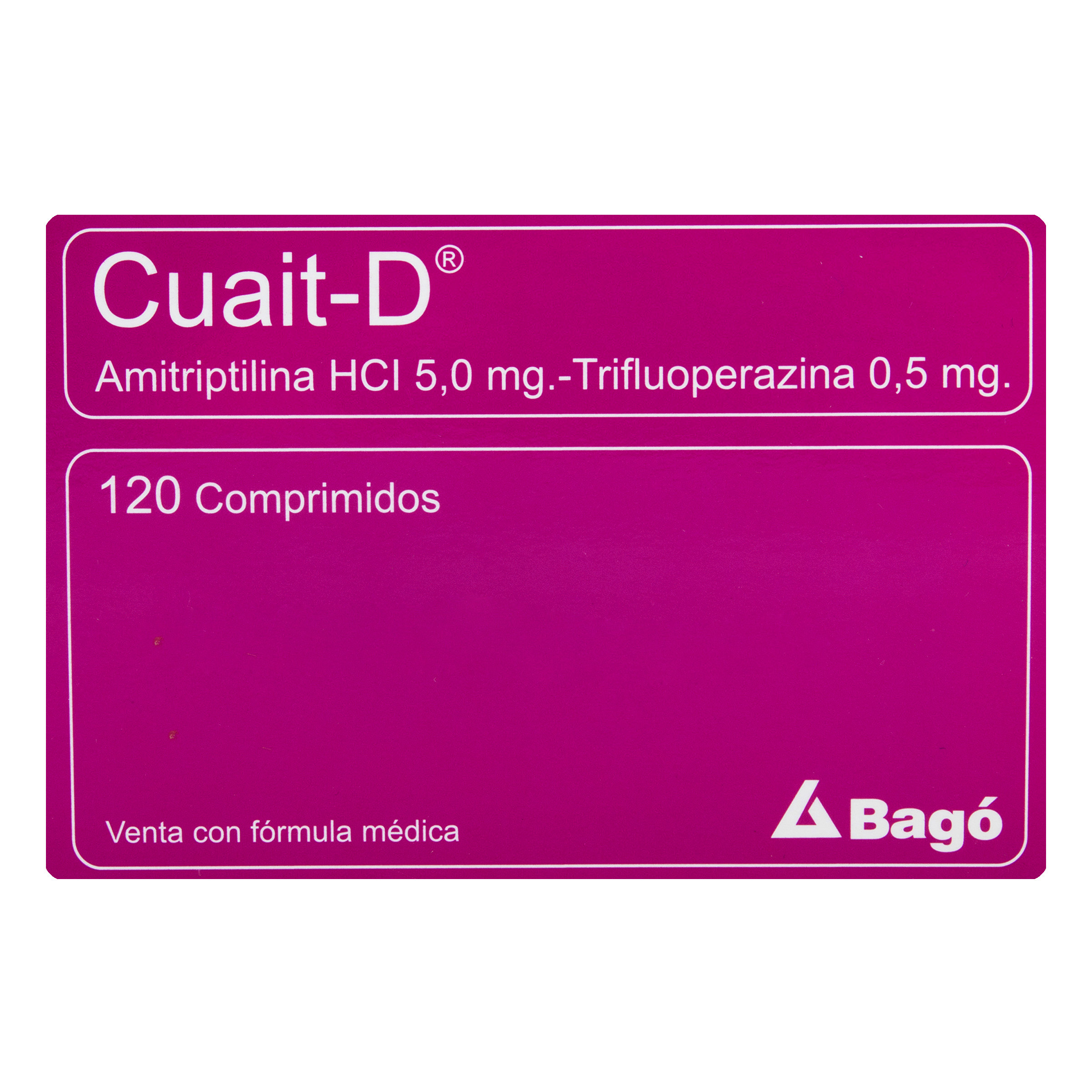 CUAIT D – 120 tabletas (Amitriptilina y Trifluoperazina)
