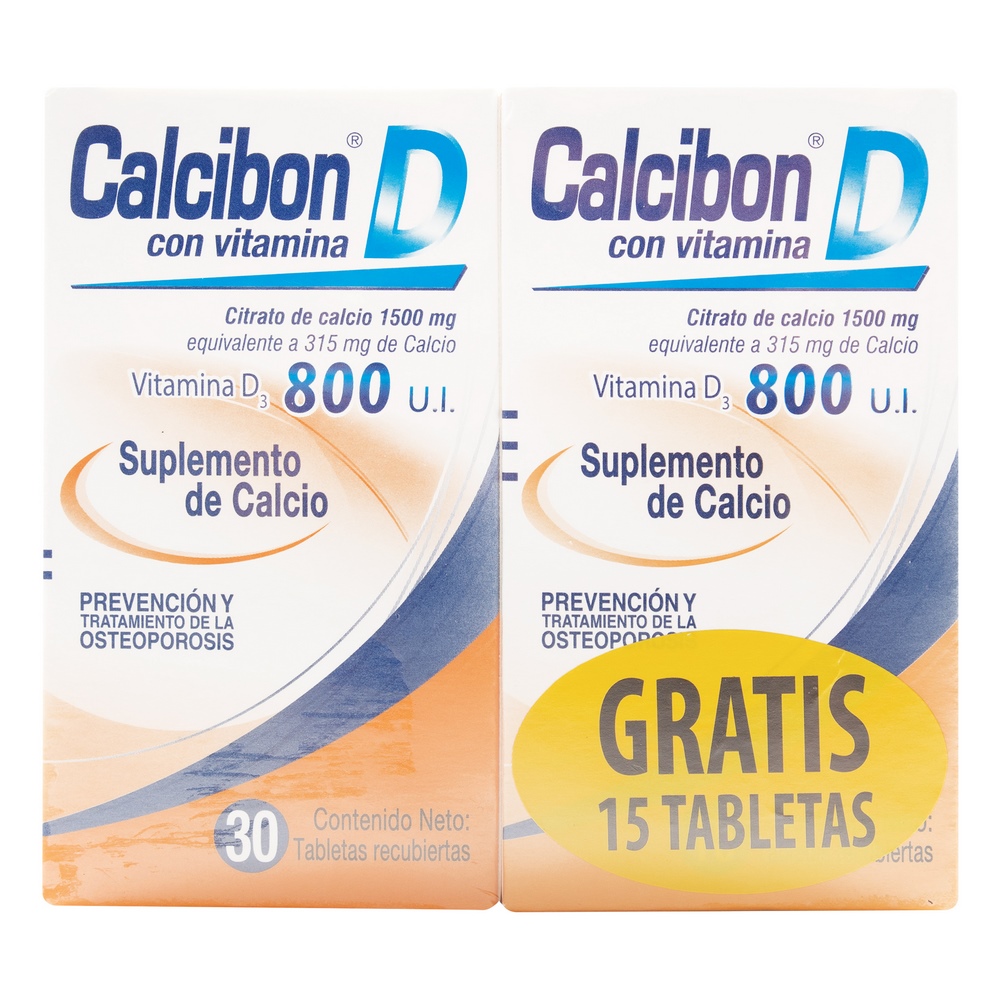 CALCIBON D 800 UI – 30 tabletas + 15 gratis