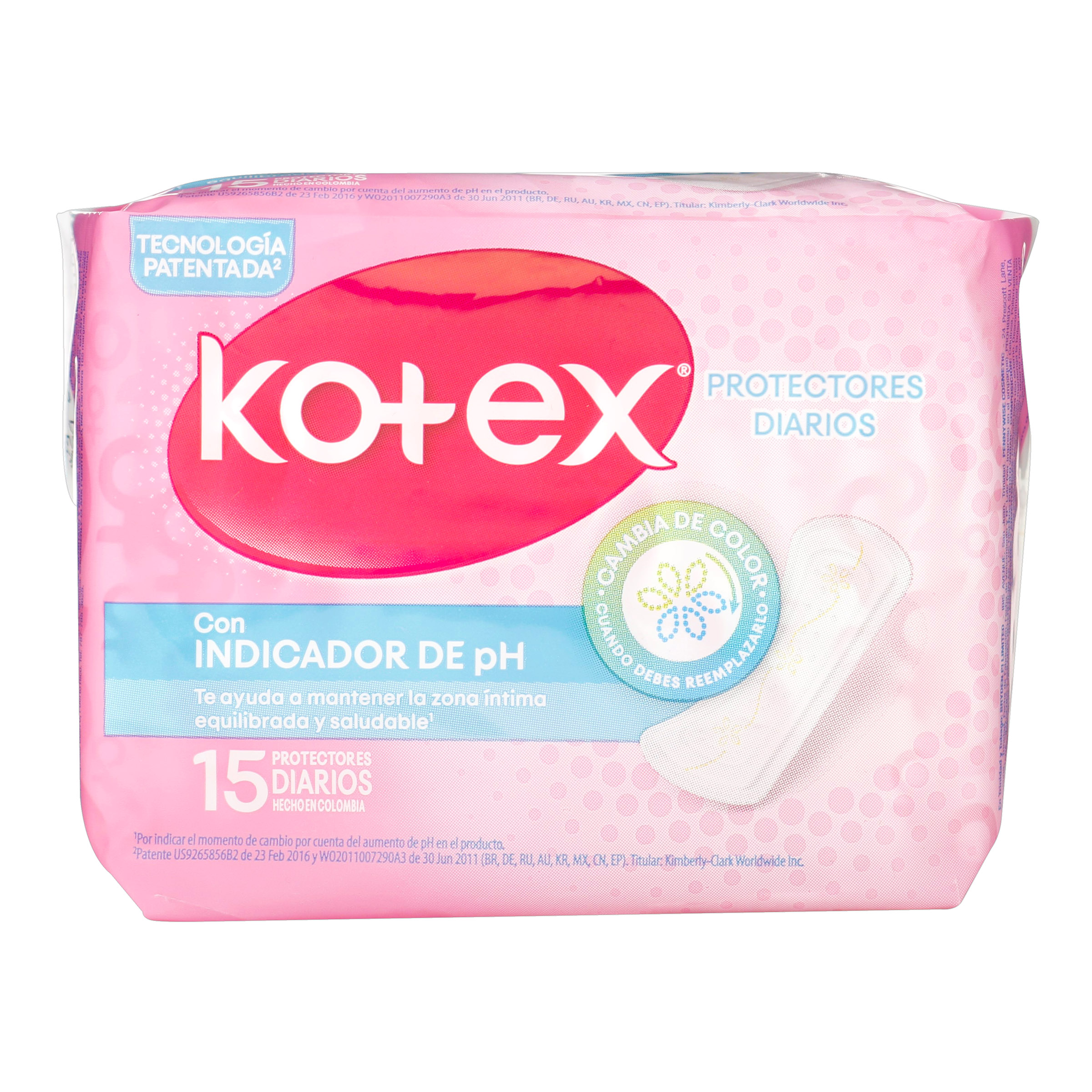 Protectores diarios Kotex – Bolsa INDIC 15 und