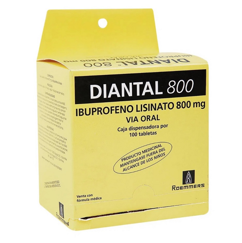 Diantal 800 mg – Ibuprofeno 100 tabletas