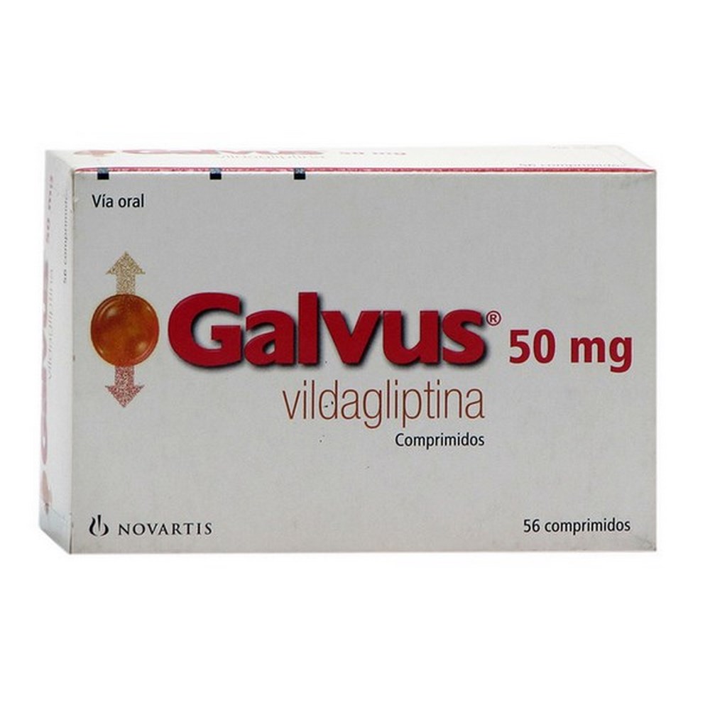 Galvus 50 mg - 56 comprimidos (Vildagliptina)