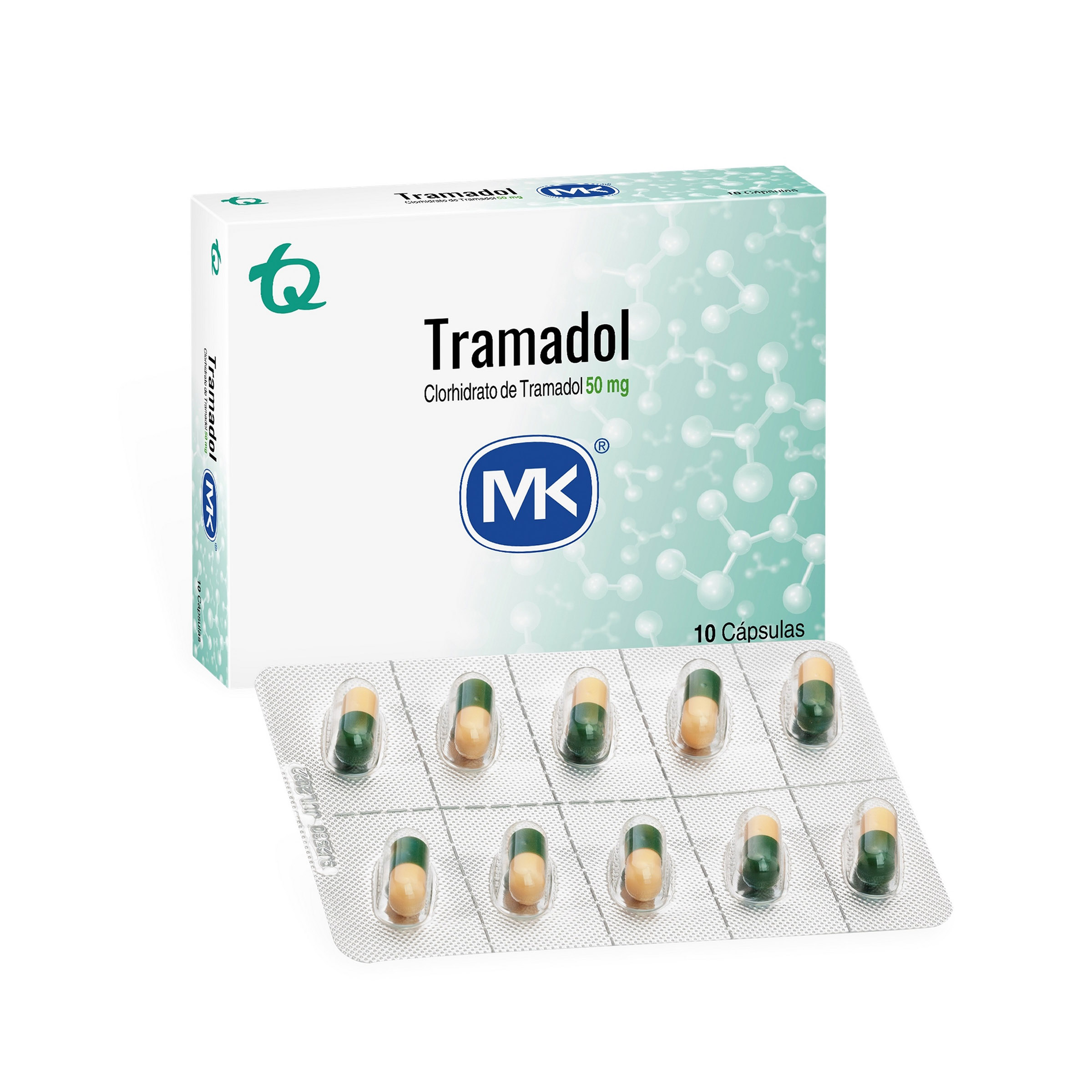 Tramadol 50 mg – 10 cápsulas MK Tramadol