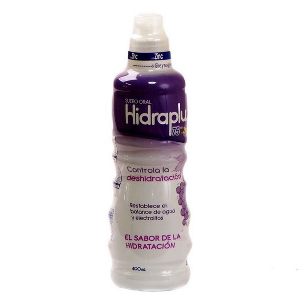 HidrAPLUS 75 Zinc UVA 400 ml – Suero oral con minerales